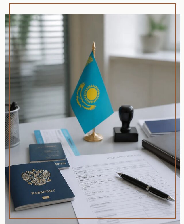 Оформление визы в Казахстан для поездки и работы в Сосногорске