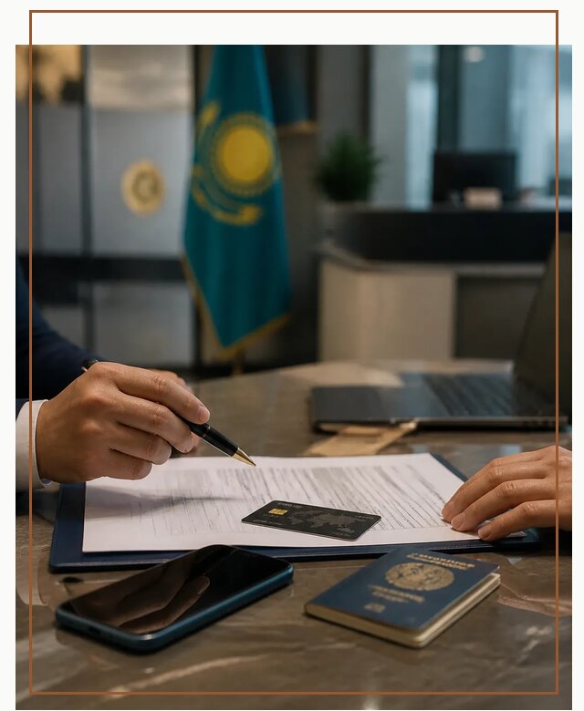 Открытие счета и банковской карты в Казахстане в Сосногорске
